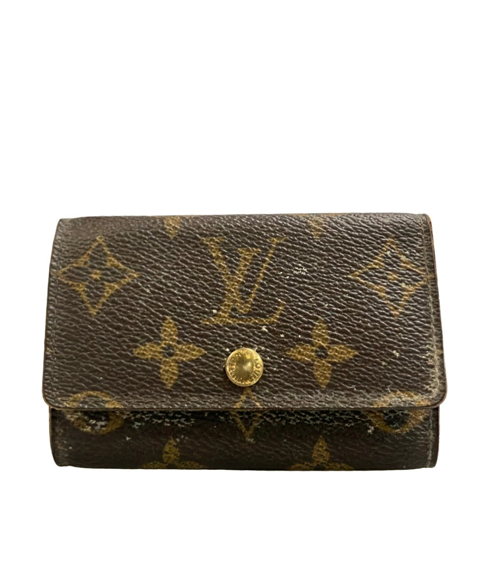 Louis Vuitton Case Multicles Wallet Monogram Canvas Leather Brown